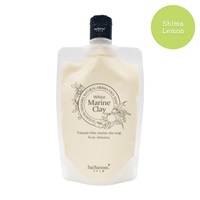 琉球のホワイトマリンクレイ洗顔石鹸 (島レモンの香り) スパウトパウチ130g