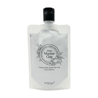琉球のホワイトマリンクレイ洗顔石鹸(琉球黒檀の香り)スパウトパウチ130g