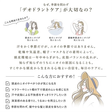 薬用デオドラントシリーズ スカルプケアシャンプーボトルイン (カーブチーの香り) 詳細画像