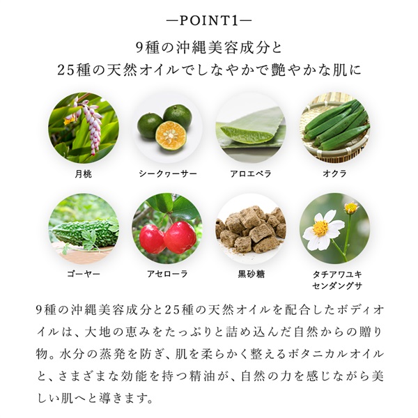 SuiRichAroma ボタニカルエモリエントボディオイル　シークヮーサーの香り 詳細画像